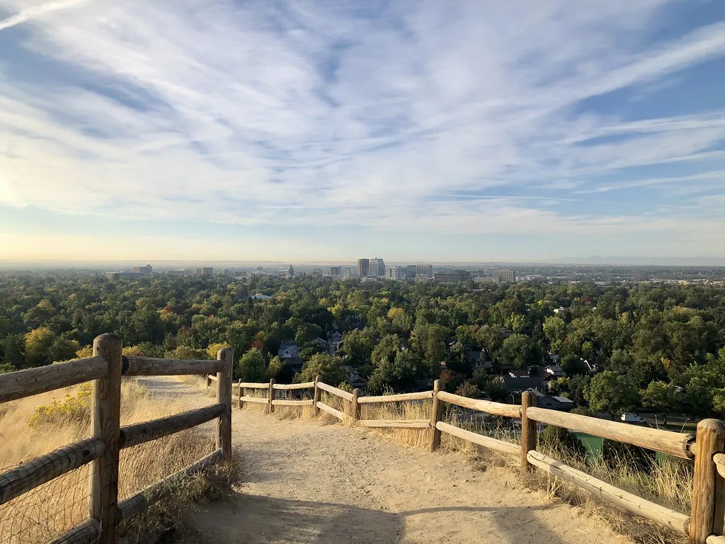 Camel's Back trail overlooking Boise