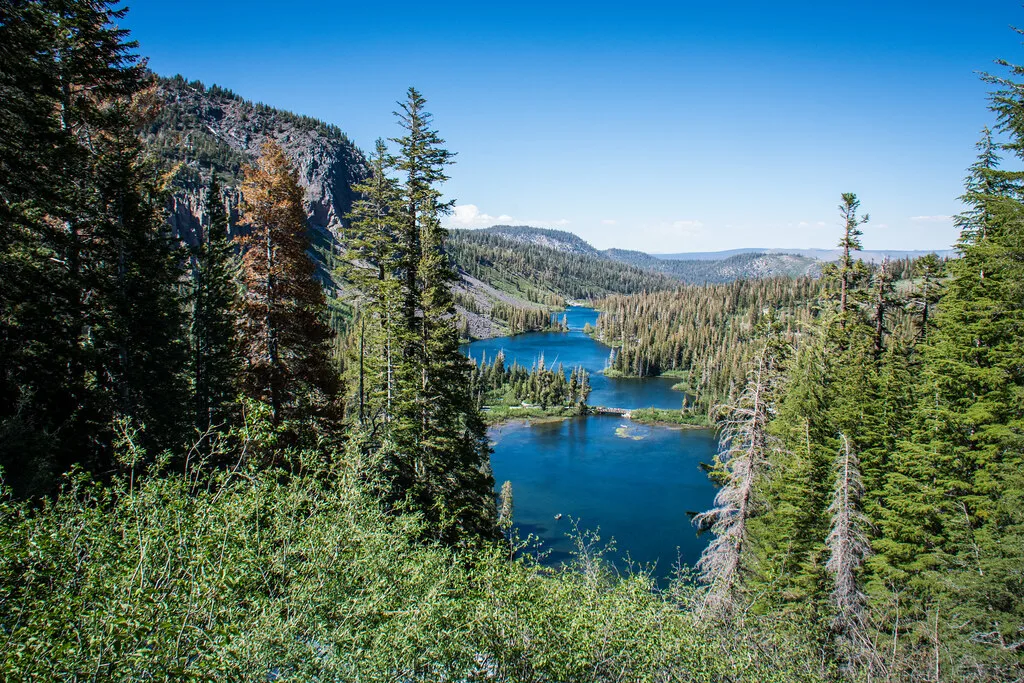 Twin Lakes overlook in Mammoth Lakes