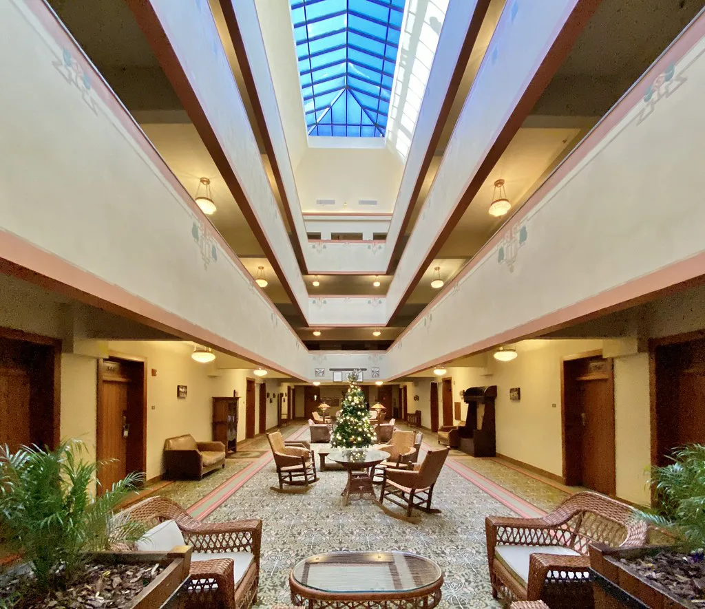 Palm Court, Grove Park Inn, Grove Park-Sunset, Asheville, NC
