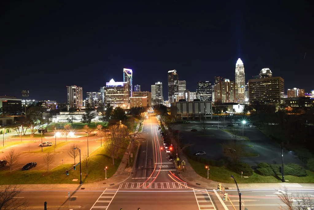 Charlotte Skyline at Night