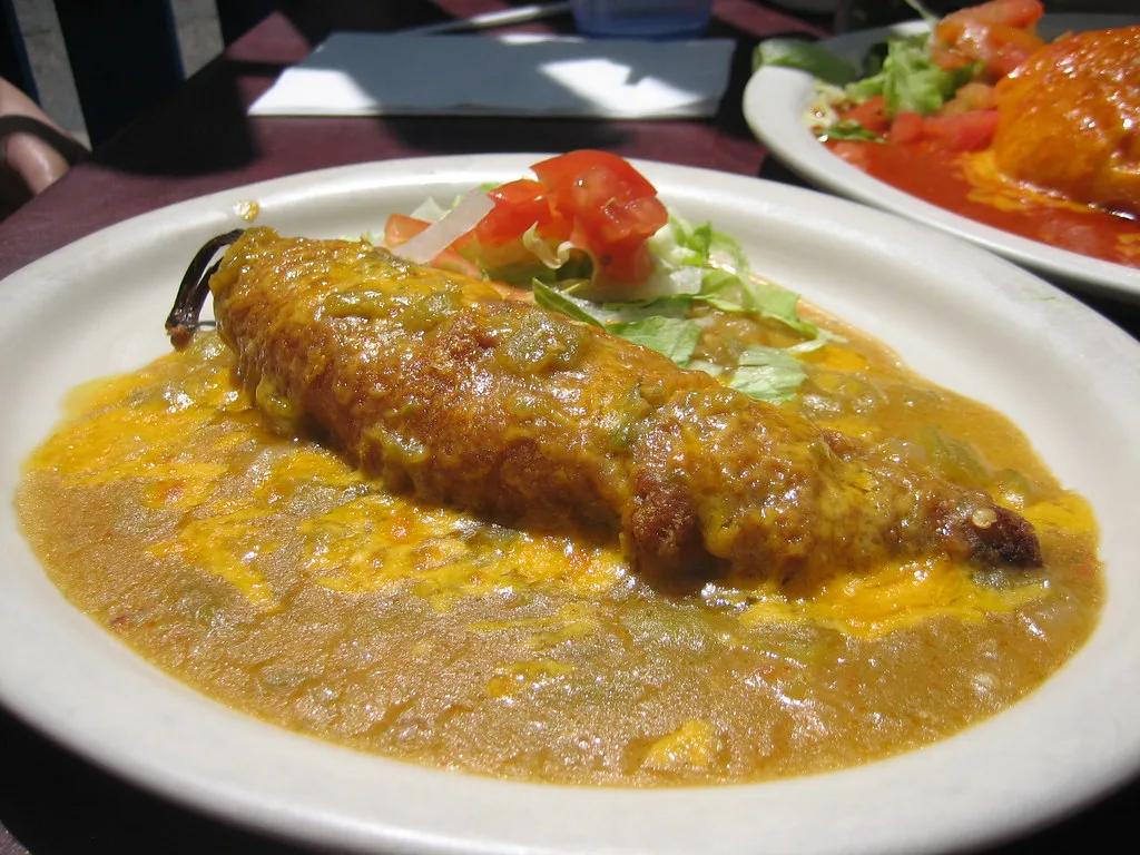 Chile Relleno with Green Chile Sauce, Albuquerque