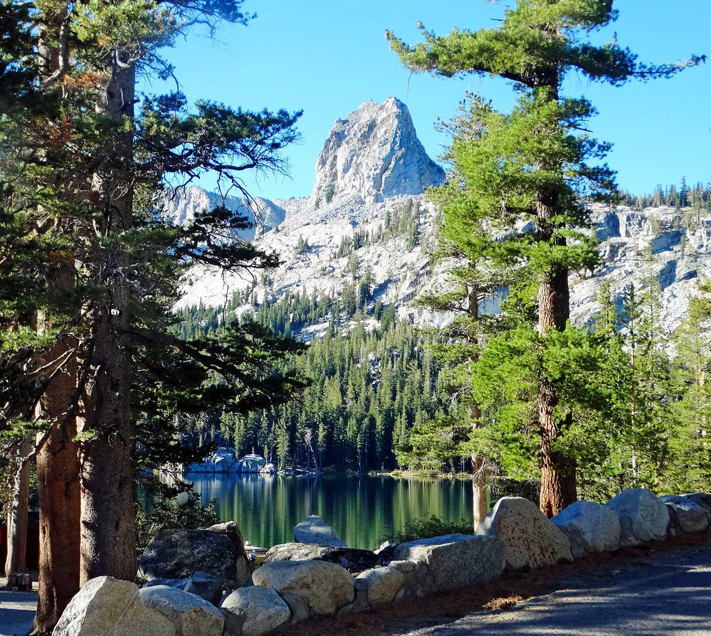 Crystal Crag over Lake George, Mammoth Lakes, Ca