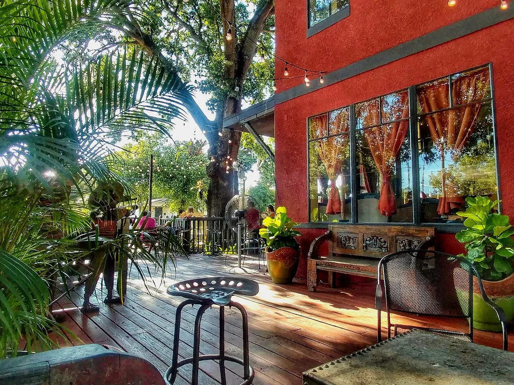 late afternoon on the patio, at Ella's Cafe, Tampa