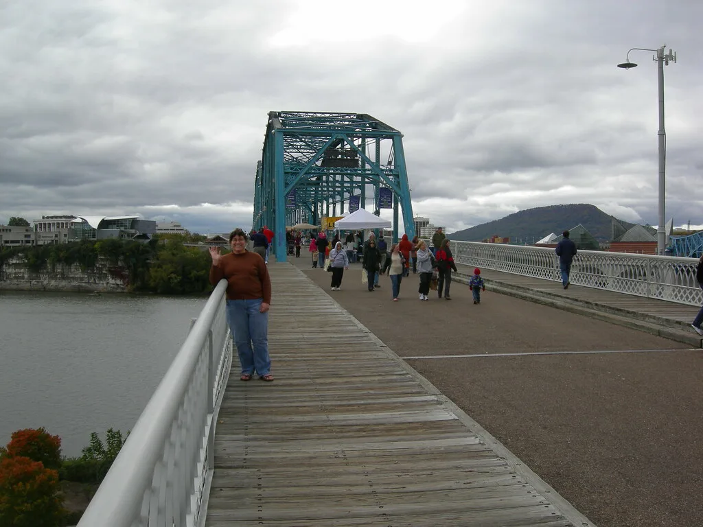 Emma on the Walnut Street Bridge, Chattanooga