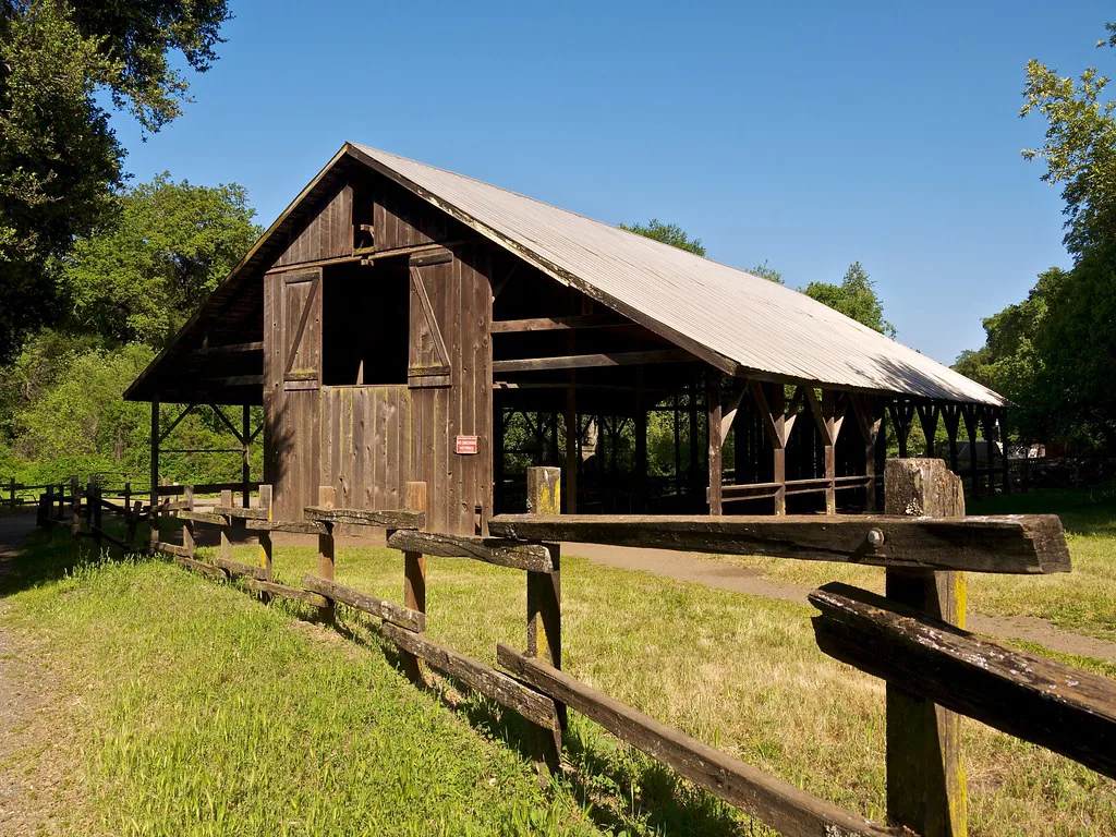 Hay Barn at Deer Hollow Farm in Rancho San Antonio